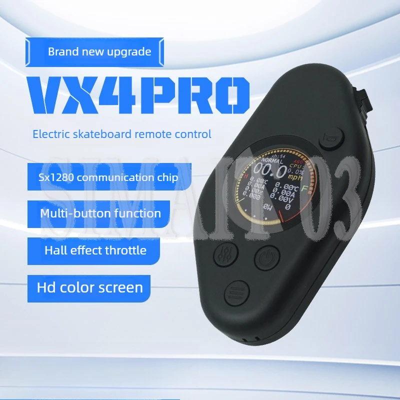 

Беспроводной пульт дистанционного управления VX4 Pro | Датчик дроссельной заслонки с цветным дисплеем для электроскейтборда/электросамоката