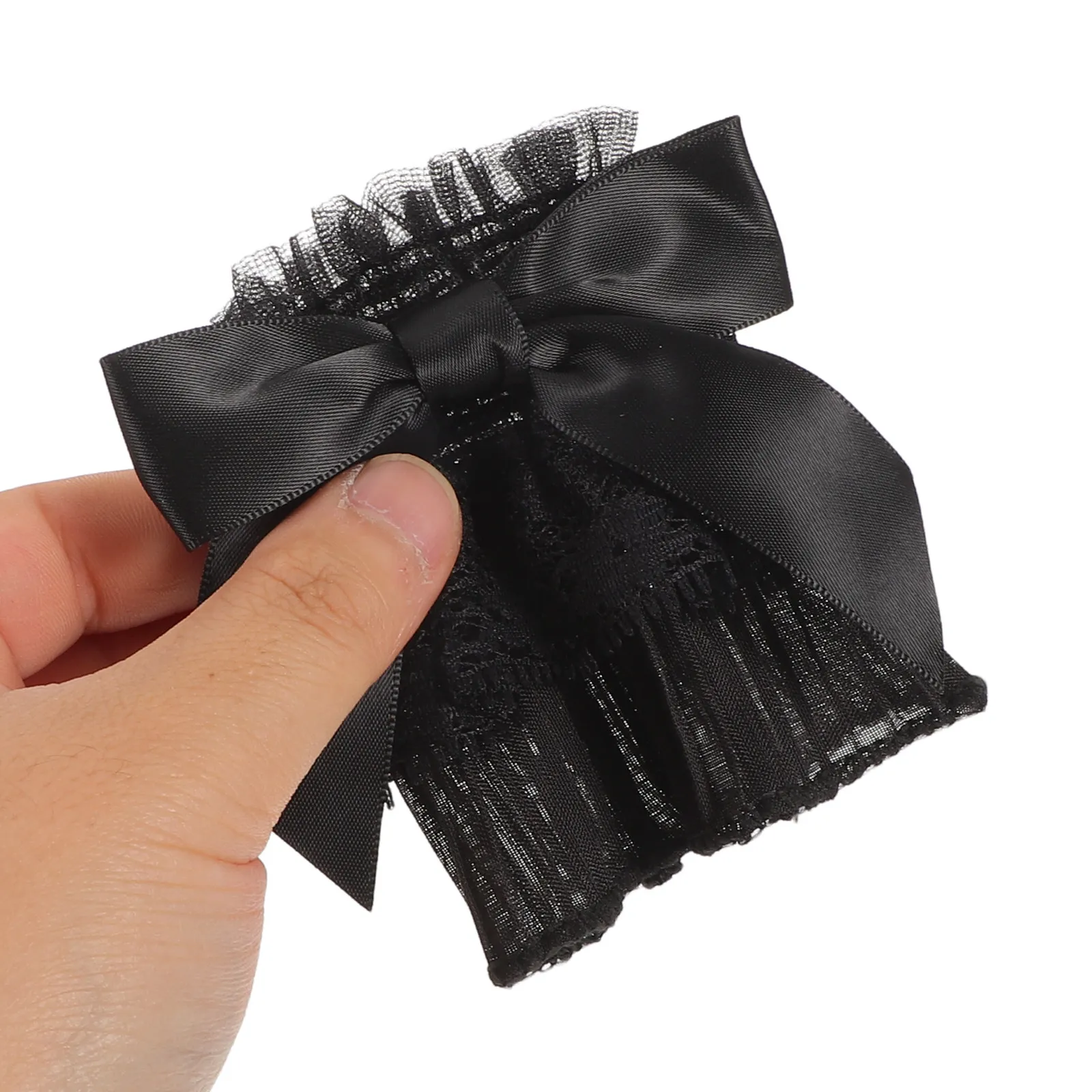 

3Pairs Lace Wrist Sleeves Bow Decorative Cuffs Detachable Nail Photo Props Nail Art Photography Forearm Sleeves for Salon Shoot