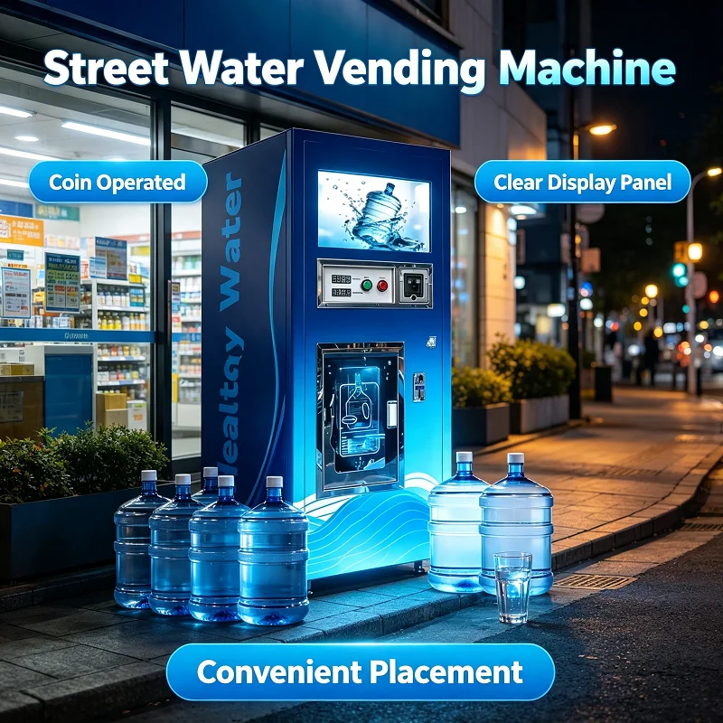 Purified Water Vending Machine, Energy-saving RO Dispenser Support Mobile Payment, for Supermarket, Cinema, Exhibition Hall FL