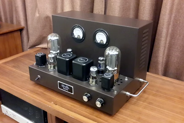 Raphaelite 28W+28W  CS45 845 tube single-ended tube amplifier HIFI amplifier , 6H8C*2, 6V6*2, 845*2, 13HZ~20KHZ