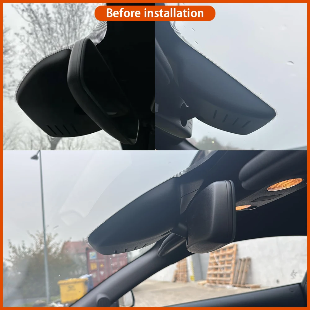 for Ford Mustang S550 2015-2023 Video Recorder 4K DVR Dash Cam Wifi OEM Camera 170° Wide Angle Loop Recording Plug & Play