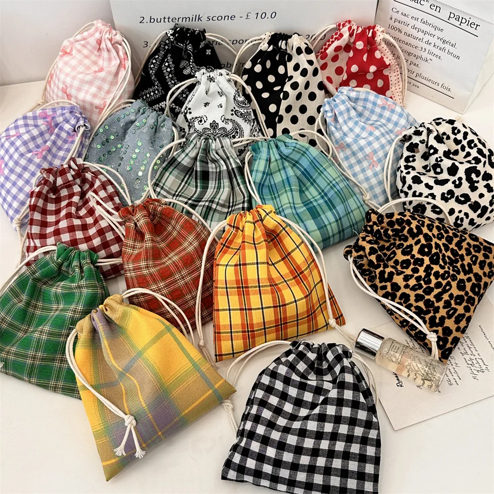 Drawstring Storage Pouch, Women's Hand Carry Cloth Bag, Multi-purpose Organizer Bag, Jewelry Dust Bag