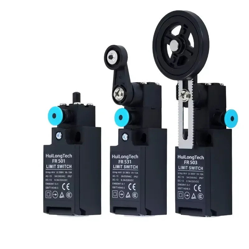 2026 Hot！ FR Series Industrial Plastic Enclosure Safety Vertical Limit Switch Manual Reset 1NO 1NC IP67 for Elevator Systems