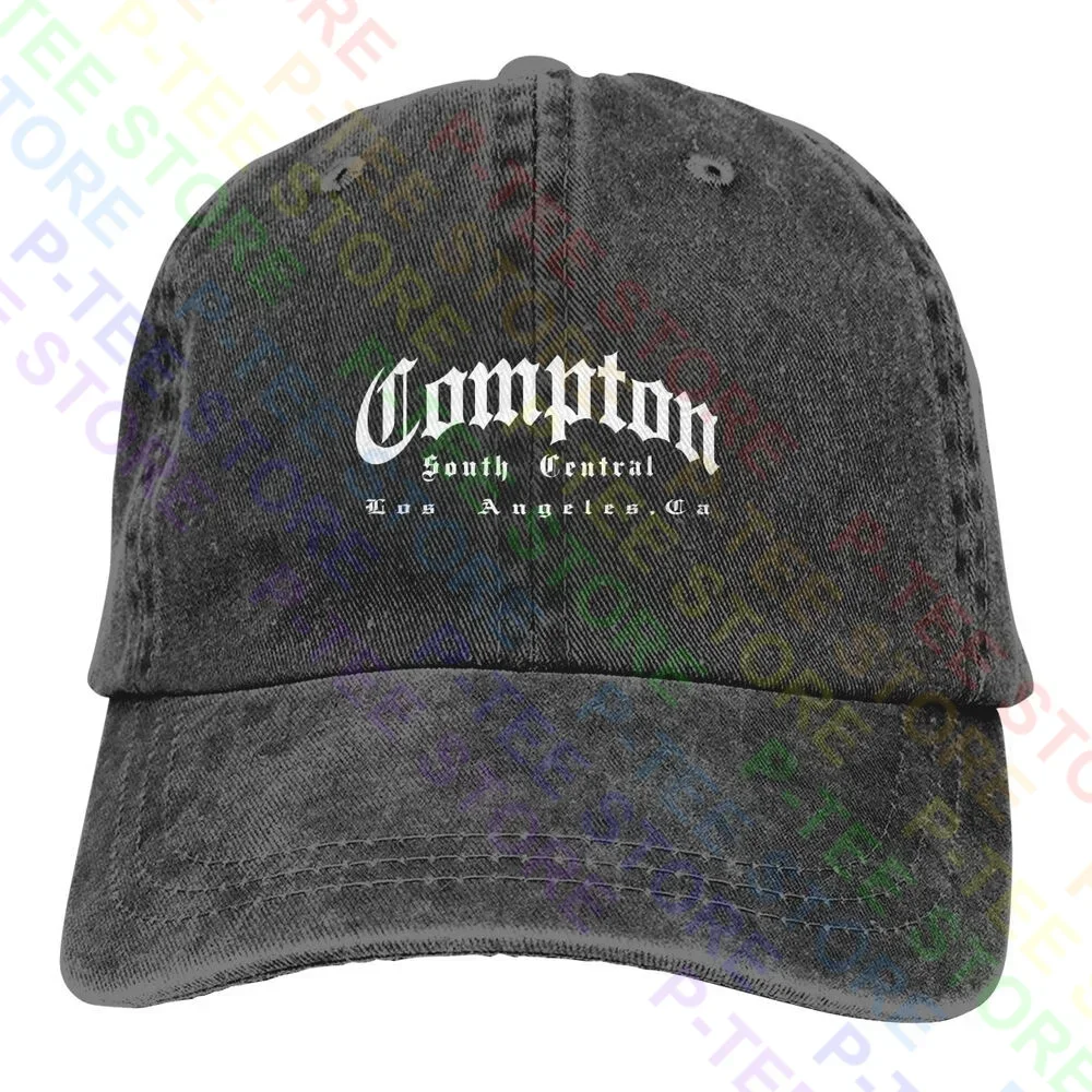 Compton Nwa 213 South Central Los Angeles Ca Washed Denim Czapka z daszkiem Czapka z daszkiem Trucker Kapelusz All-Match