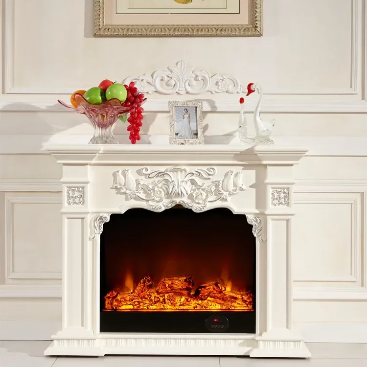 Model 8061 Luxury Electric Fireplace With Wood Frame For Household Use