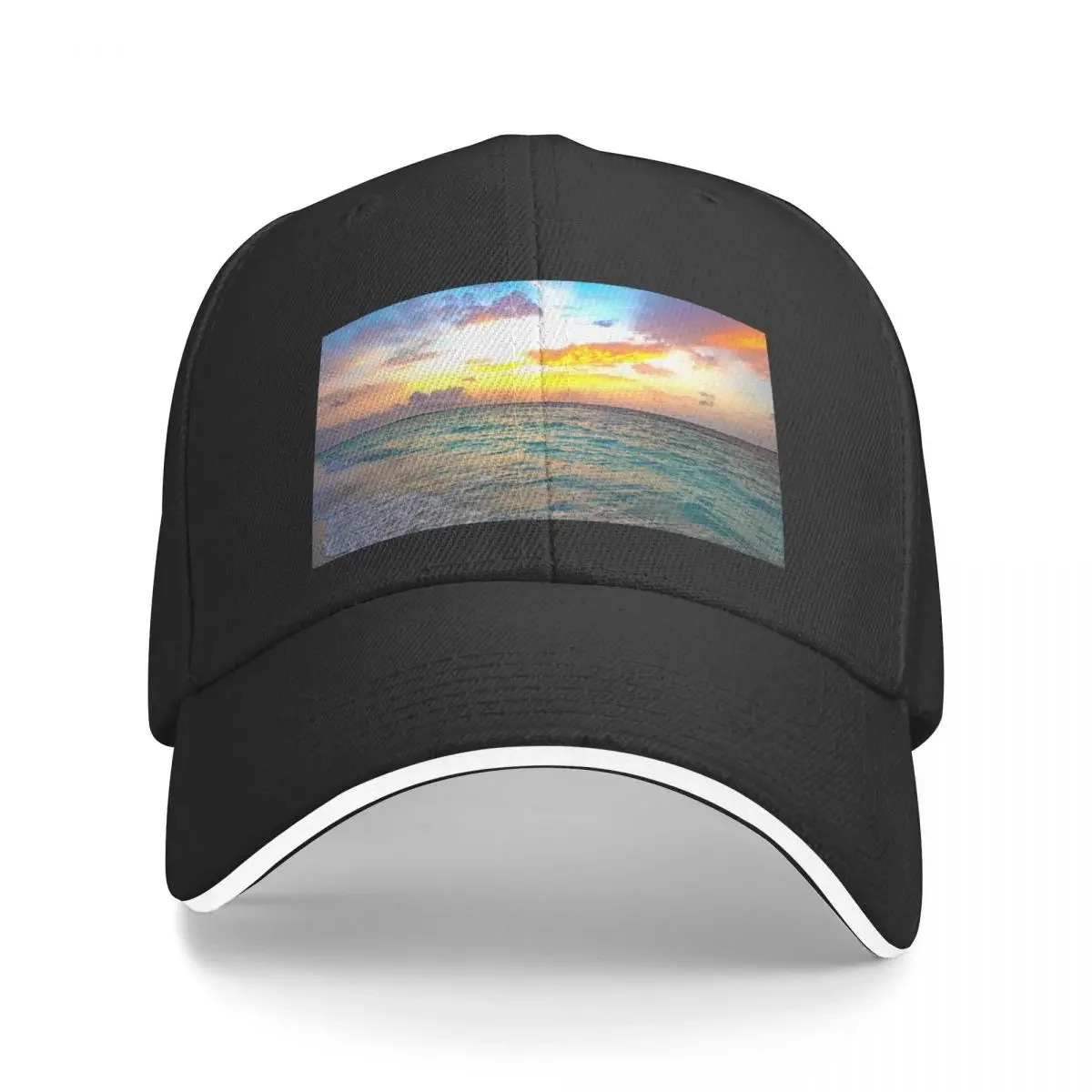 

Sunset Over The Ocean Baseball Cap Military Tactical Cap Luxury Brand cute birthday Women's Men's