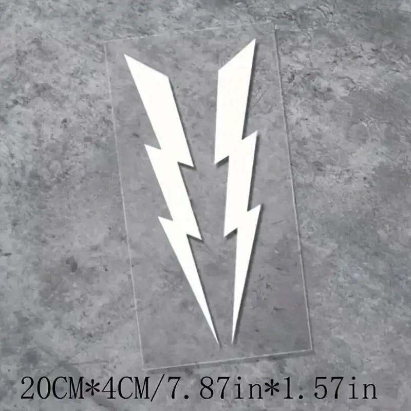 Holographic Lightning Sticker Dual Bolt Vinyl Decal Self Adhesive Glossy For Car Motorcycle Helmet DIY Decor