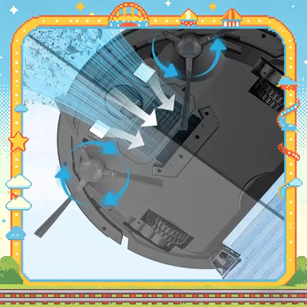 KLINSMANN K196 Robot Vacuum Cleaner APP intelligent control Step fall prevention Sweeping Robot Vacuum Automatic recharge