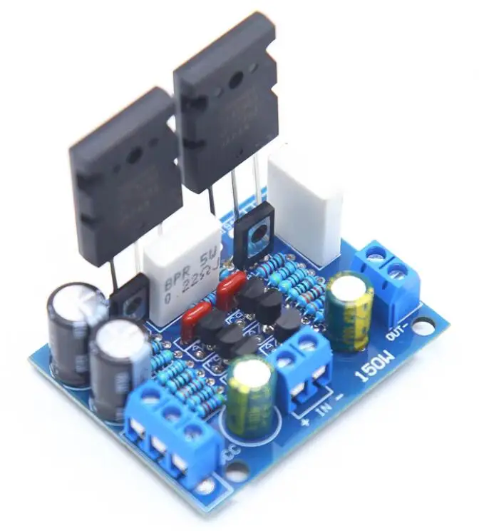 Upgraded version mono high-power 150W HiFi amplifier board with 1943 5200 transistor