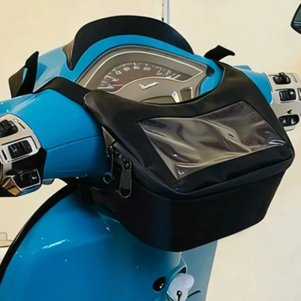 

Универсальная передняя сумка-чехол для электросамоката с креплением на руль, водонепроницаемая, для телефона и навигатора