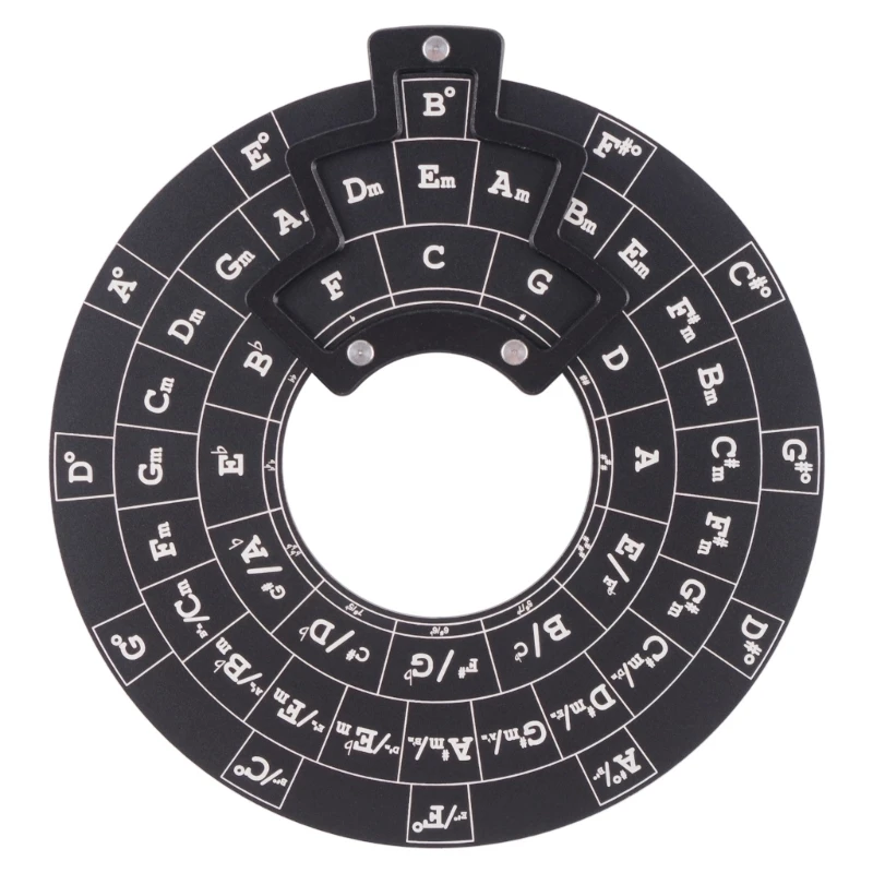 Chord Wheel Circle of Fifths Wheel Round Melodies Chord Musical Educational Tool E56D