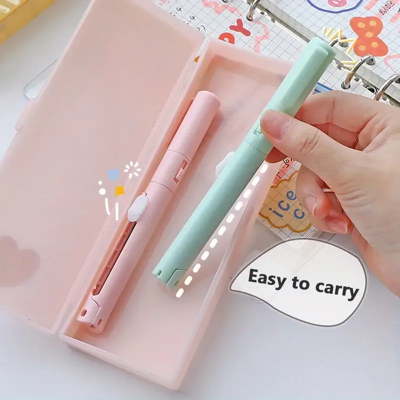 مقص واحد متعدد الوظائف قابل للطي وسكين نحت، يمكن دمج شكل القلم، قطع الورق الملونة المحمولة #3