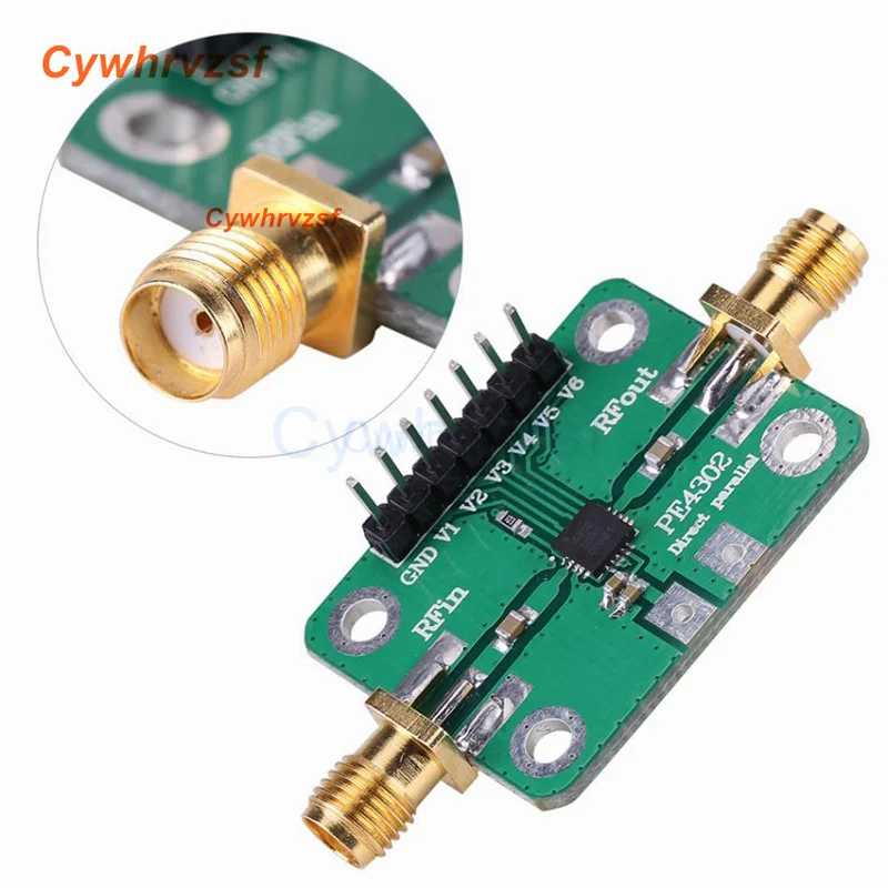 PE4302 Numerical Control RF Attenuator Module DC 5V Parallel/Serial Immediate Mode CNC Attenuator Modules 1MHz-4GHz 0 to 31.5DB