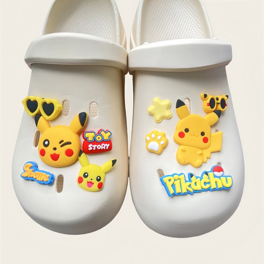 New Cartoon Cute Doll MINISO Charm scarpe e accessori fai da te staccabile estate per bambini zoccoli in legno fibbia per scarpe