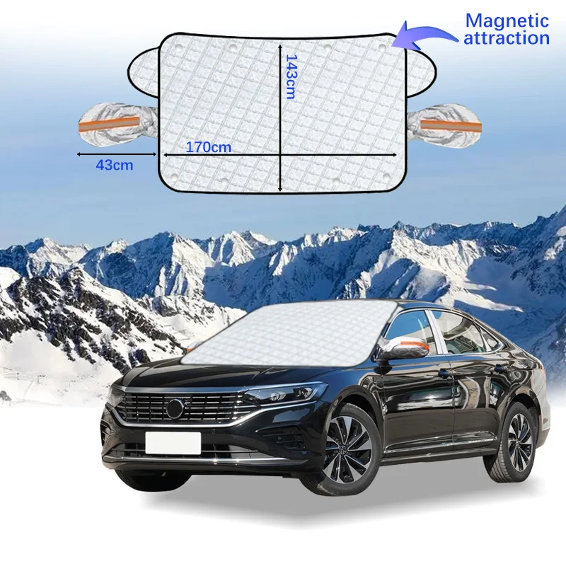 

Car Windshield Cover Magnet Winter Window Snow Shield Anti Frost Auto Front Window Snow Cover For Volkswagen Passat