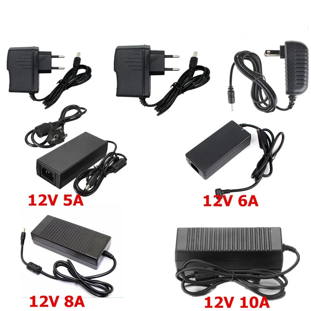 

Адаптер питания для светодиодных лент, 5 В, 12 В, 24 В постоянного тока, 100-240 В переменного тока, 1 А, 2 А, 3 А, 5 А, 6 А, 7 А, 8 А, 10 А