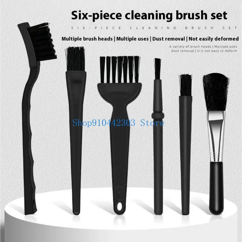 

L4MD 6 In 1 Cleaning Brush Set For Electronics Cleaning Handle ESD Safe Bristles