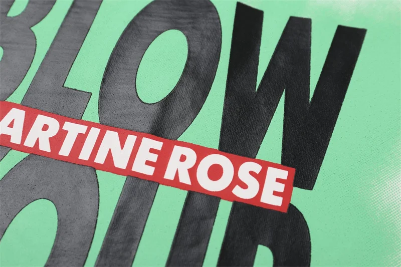 Summer Vintage Oversized Cotton Martine Rose T Shirt Casual Fitting Men Women Letter Printed Round Neck Short Sleeved T-shirt