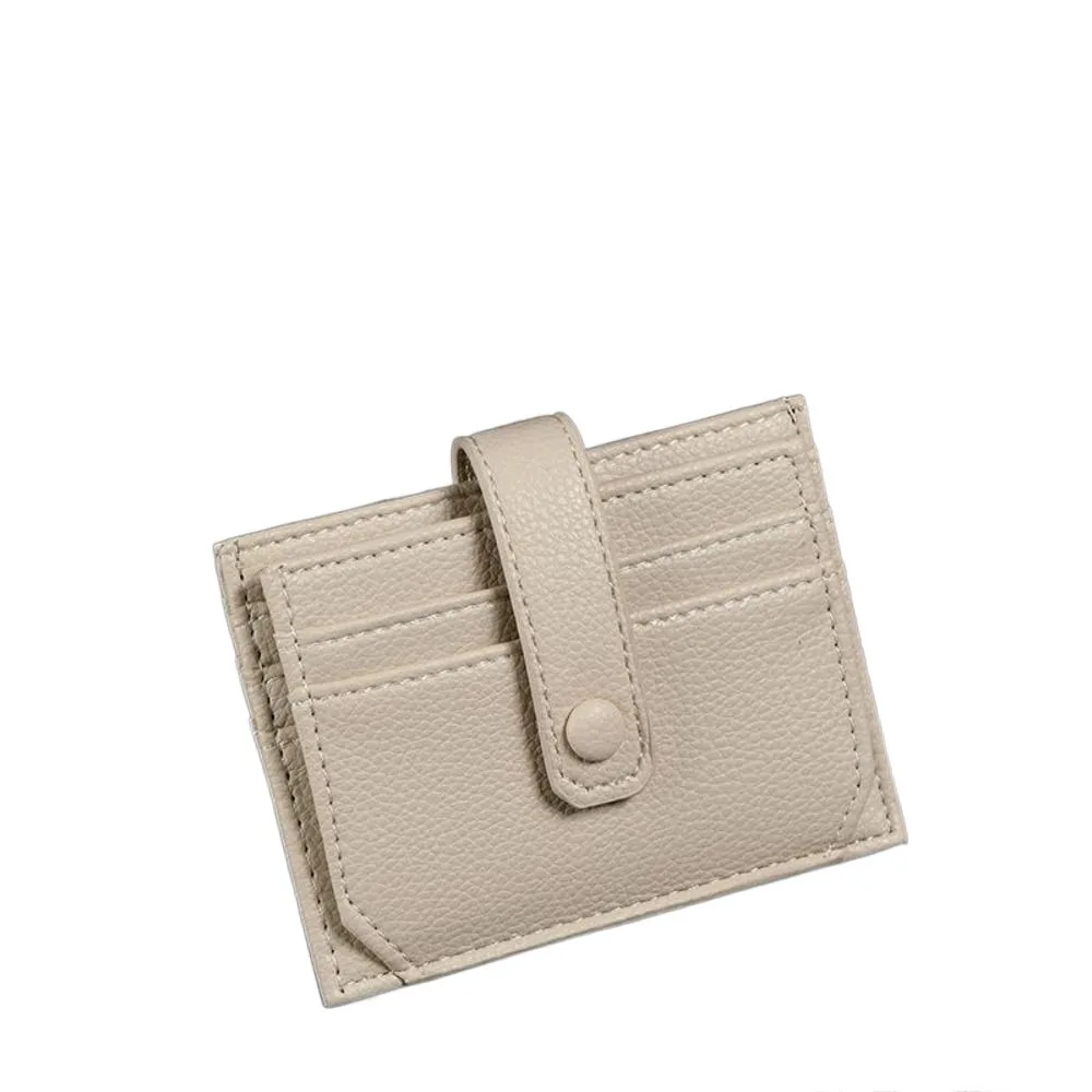 

Simple Multi-card Slot Card Holder Ultra Thin Multi Card Pockets Card Wallet PU Leather Card Clip Card Bag Women