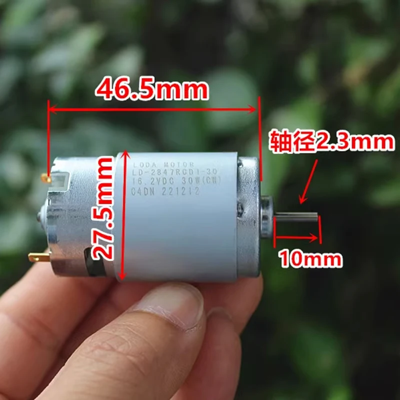 RS-395 Micro 28mm Electric Motor DC 12V 14.4V 16.2V 18V 24V 19500RPM High Speed Carbon Brush Motor DIY Hobby Toy Drill Tools