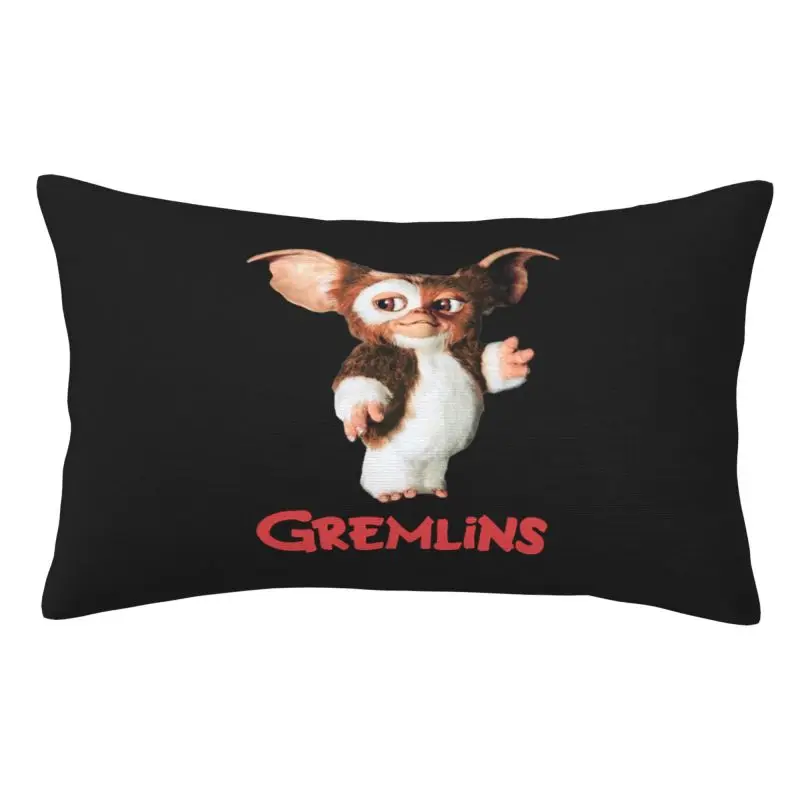 Custom Funny Gremlinse Gizmo Modern Throw Pillow Covers 80s Movie Mogwai Monster Pillow Case Rectangle