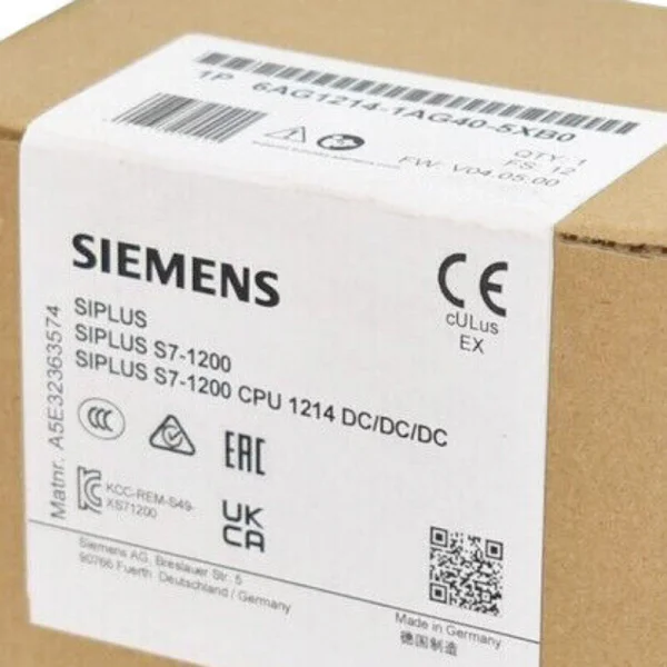 

Новый 6ag1214-1ag40-5xb0 6ag1 214-1ag40-5xb0 Быстрая доставка Совершенно новый оригинальный Spot Plc