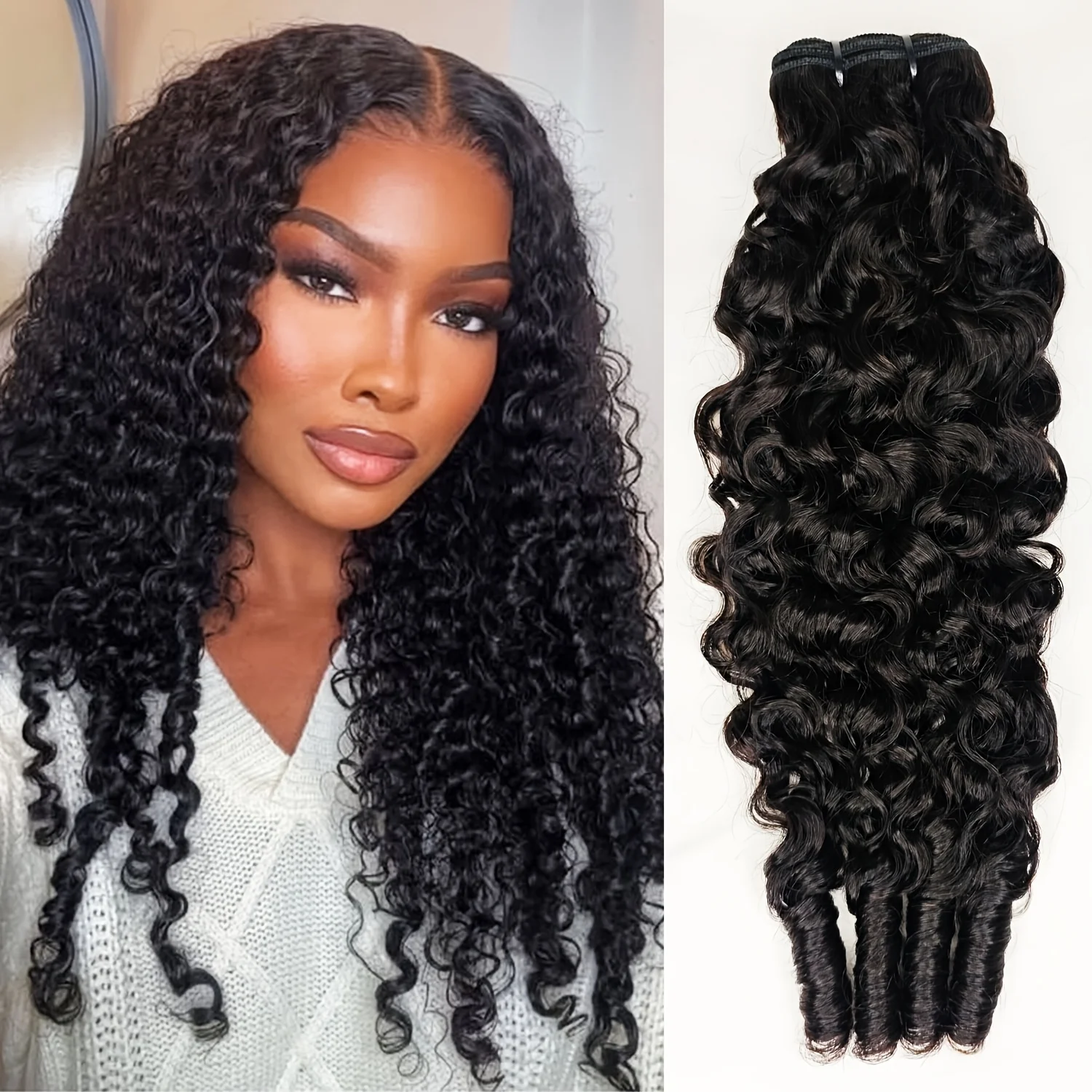 Burmese Curly Human Hair Bundles Human Hair Spiral Curl Raw Virgin Hair Weave Bundle Vietnamese Unprocessed Hair Extensions