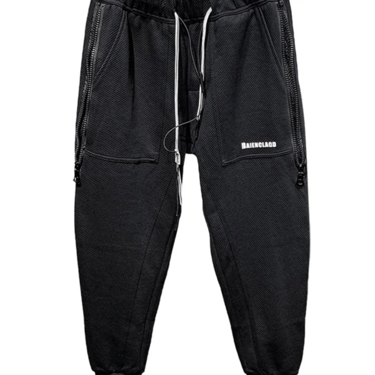Outono inverno masculino tamanho grande 250 pou calças casuais finas workwear solto ajuste nove pontos algemado esportes harlan sweatpants