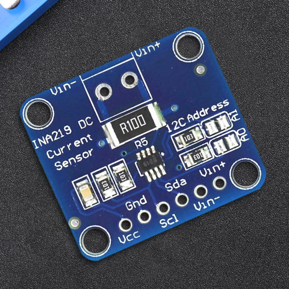 MCU-219 INA219 Bi-directional Current Sensor Breakout Module High-precision Power Monitoring Sensor Module