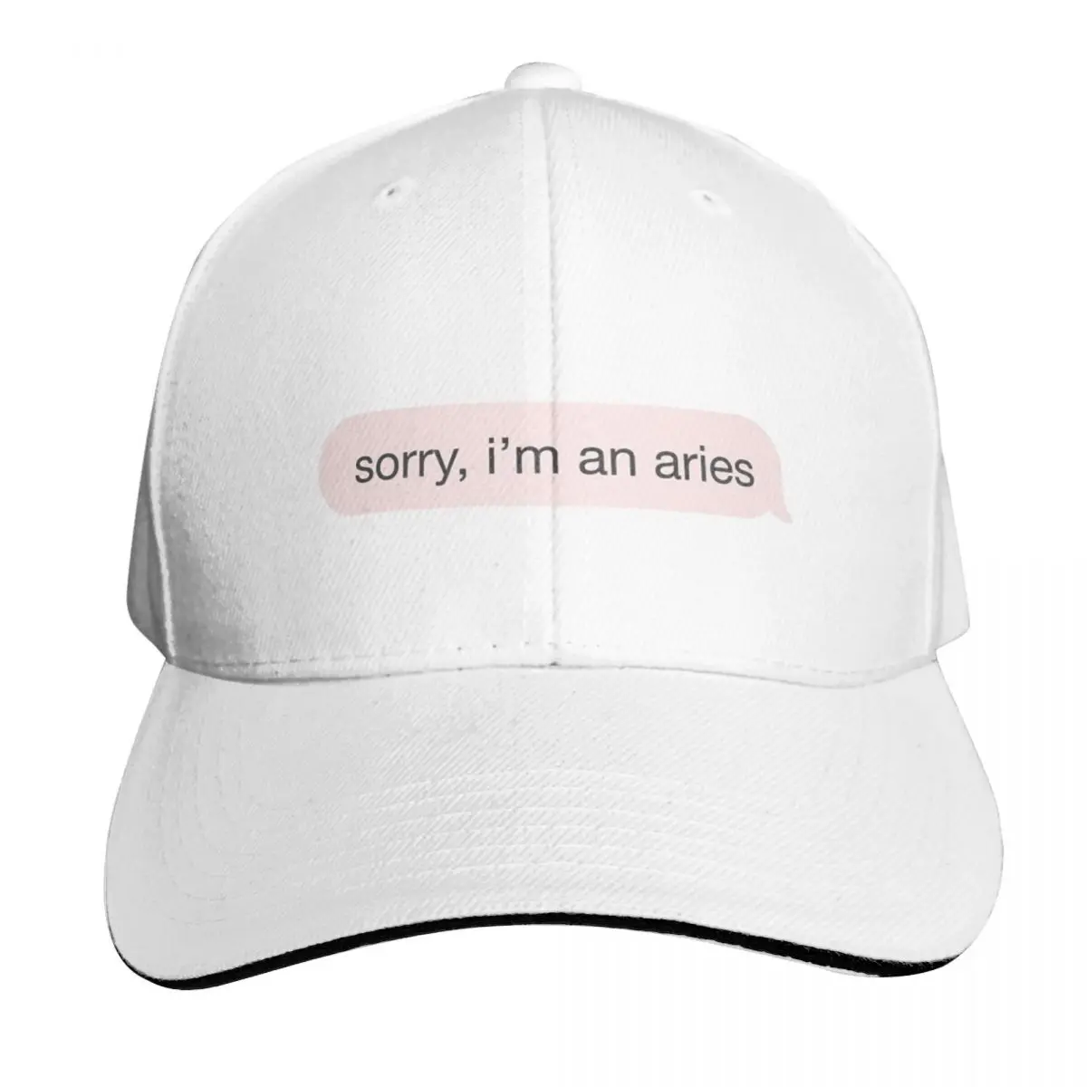 Sorry, I'm An Aries Pink Text Gift For Boys A Baseball Cap Hat