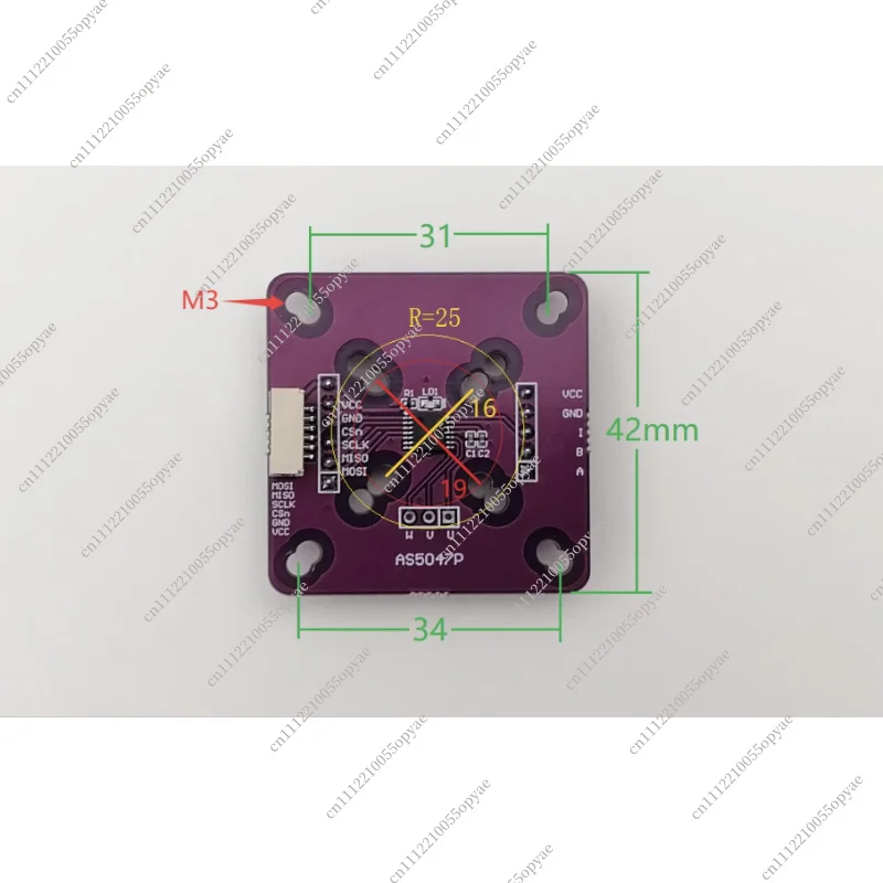 Модуль магнитного энкодера AS5600 AS5047P MT6701 TLE5012B MT6835 с поддержкой магнитов, схемой и исходным кодом