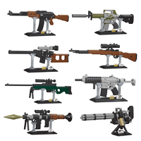 Cool Toy Guns Model Assembly Building Blocks Sets Small Particle Brick Game Military Simulation Toys For Boys Ornaments