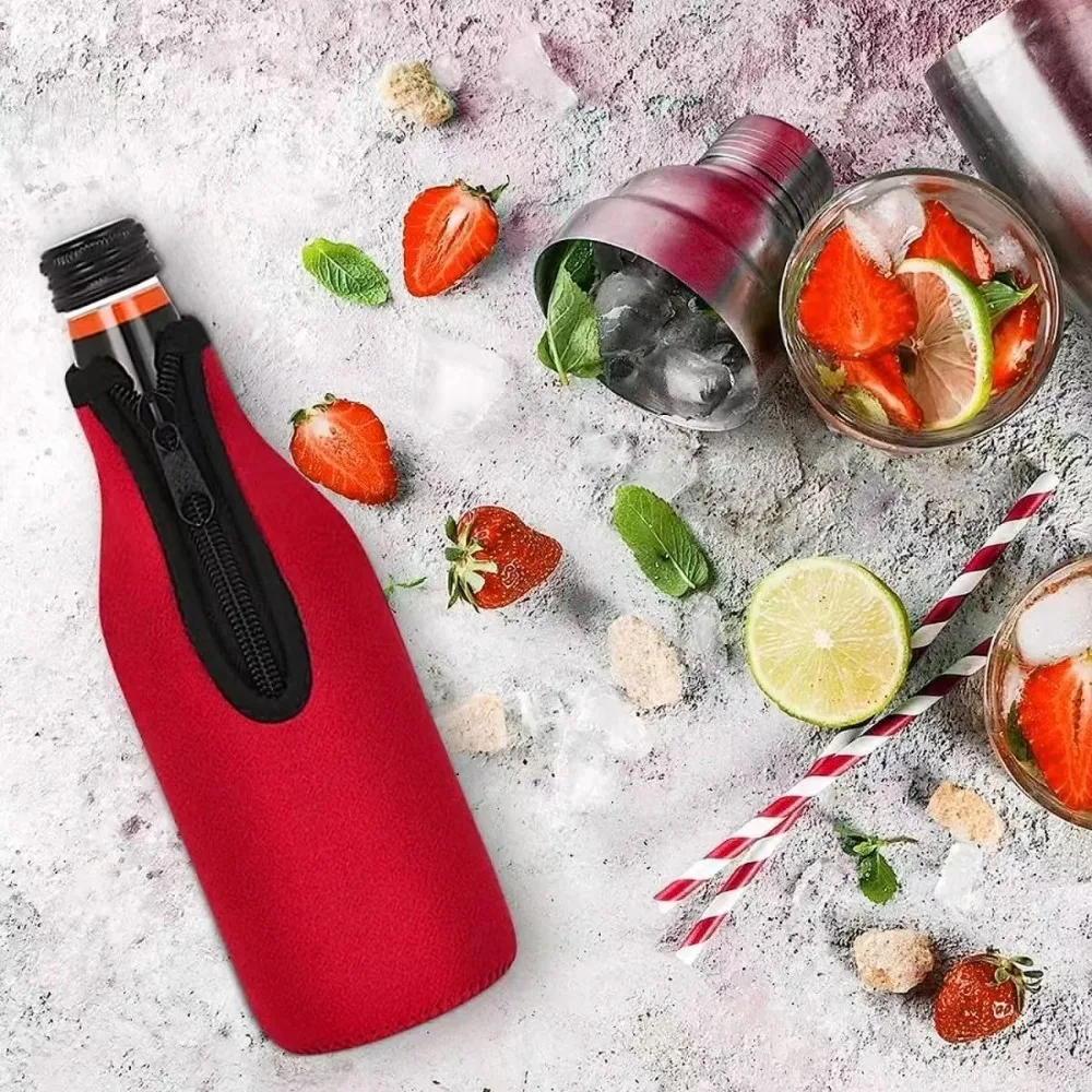 Beer Bottle Insulation and Cooling Bottle Cover 330ml Diving Material Beer Cover Portable Protective Cover