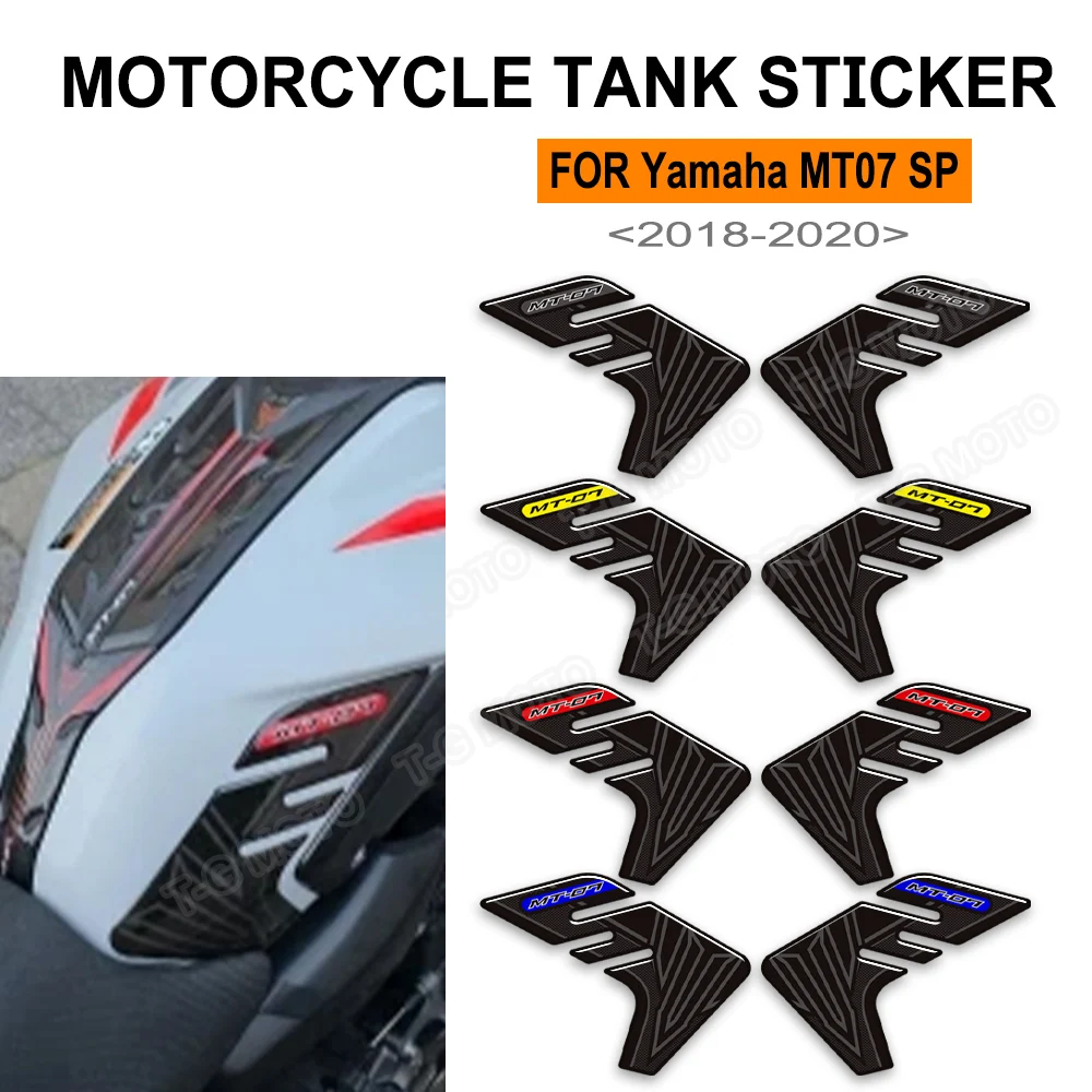 

For MT07 MT 07 SP MT-07 Motorcycle Tank Pad Side Grips Gas Fuel Oil Knee Protector Stickers Decal 2018 2019 2020