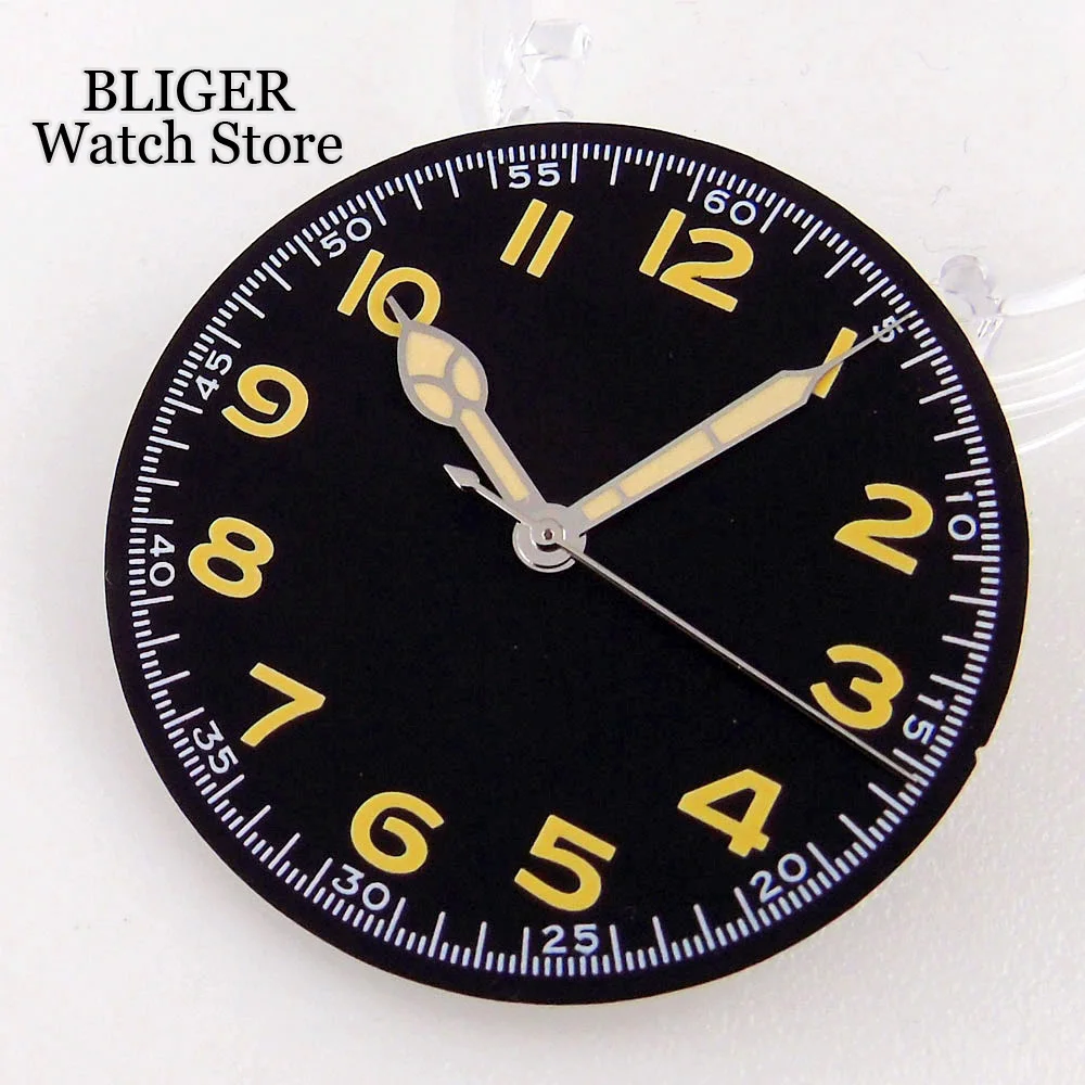 39mm Tandorio Uhrengehäuse 33,5mm Zifferblatt Saphirglas für nh35 nh35a pt5000 wasserdichte Uhrengehäuse-Schrauben krone