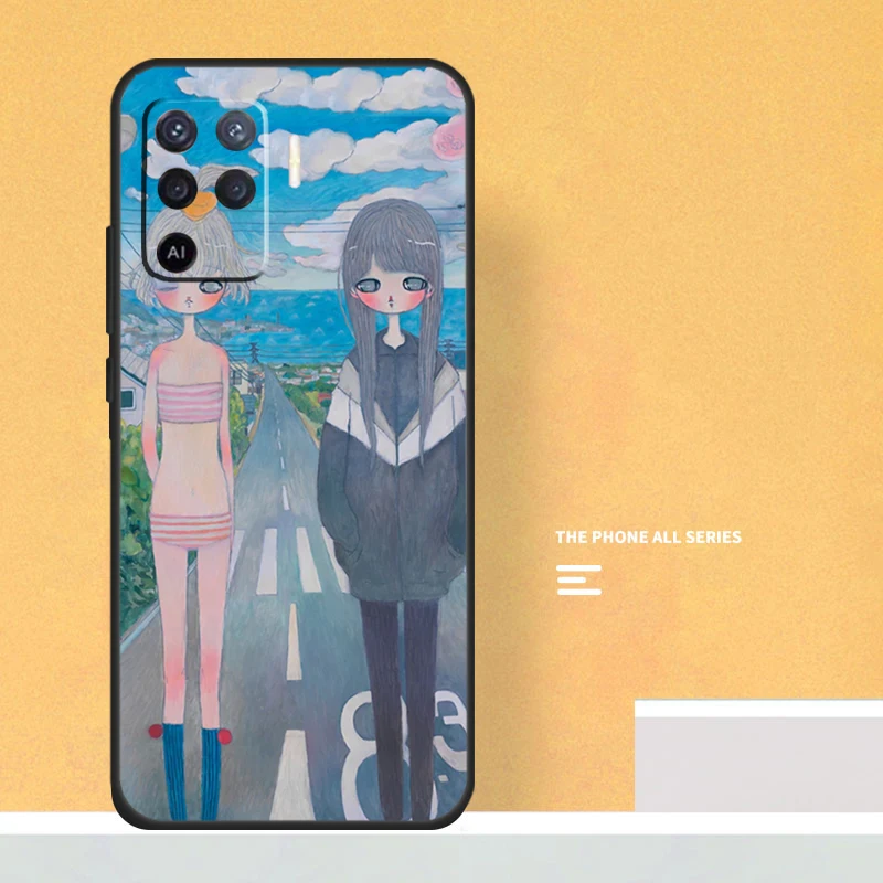 Aya takano For OPPO A96 A76 A16 A54 A74 A94 A98 A78 A58 A5 A9 A52 A72 A53S A54S A15 A17 A57 A77 Case