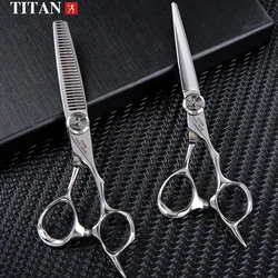 TITAN professionele kapper schaar kapper schaar haar knippen dunner set van 5.5/6.0/6.5.7.0 inch japan440c staal
