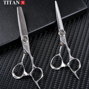 TITAN Professional Hairdresser Scissors Barber Scissors Hair Cutting Thinning Set of…
