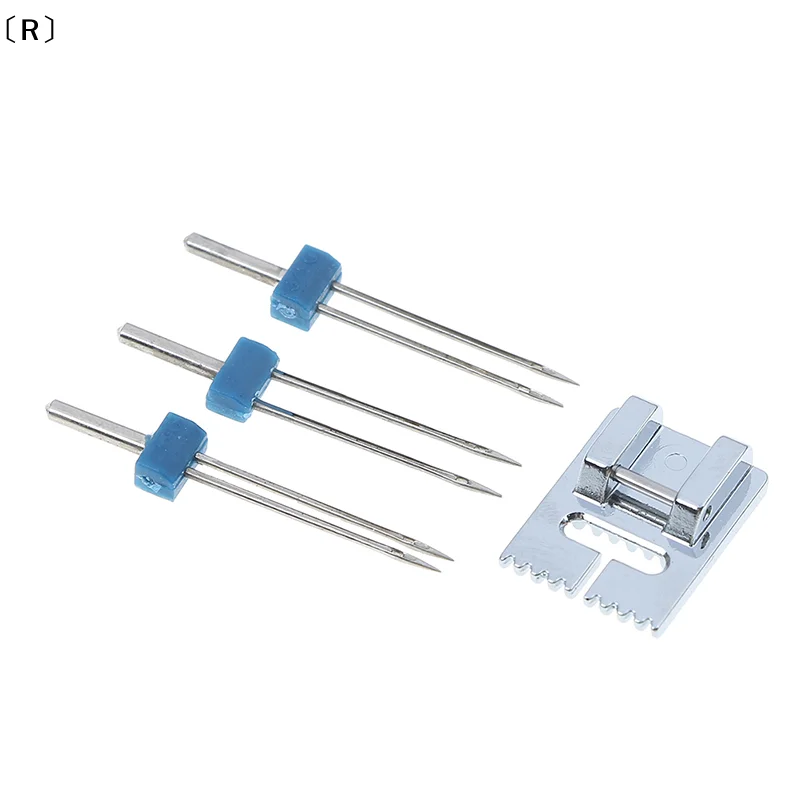 〔R〕Groove Pintuck Foot With 3 Sizes Double Twin Needles Pin Set for Brother Sewing〔Winter2〕