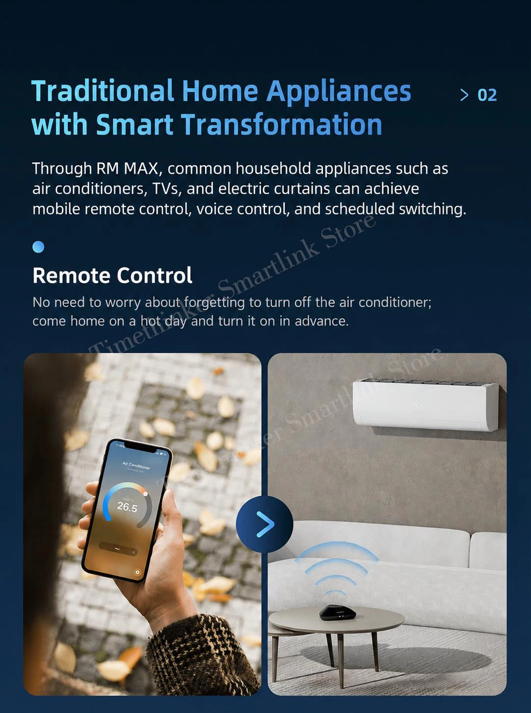 Broadlink RM MAX Hub Upgrade-Version Smart Home Matter WiFi BLE Universalfernbedienung für IR/RF-Geräte für Alexa Google Home HomeKit – Detail 5