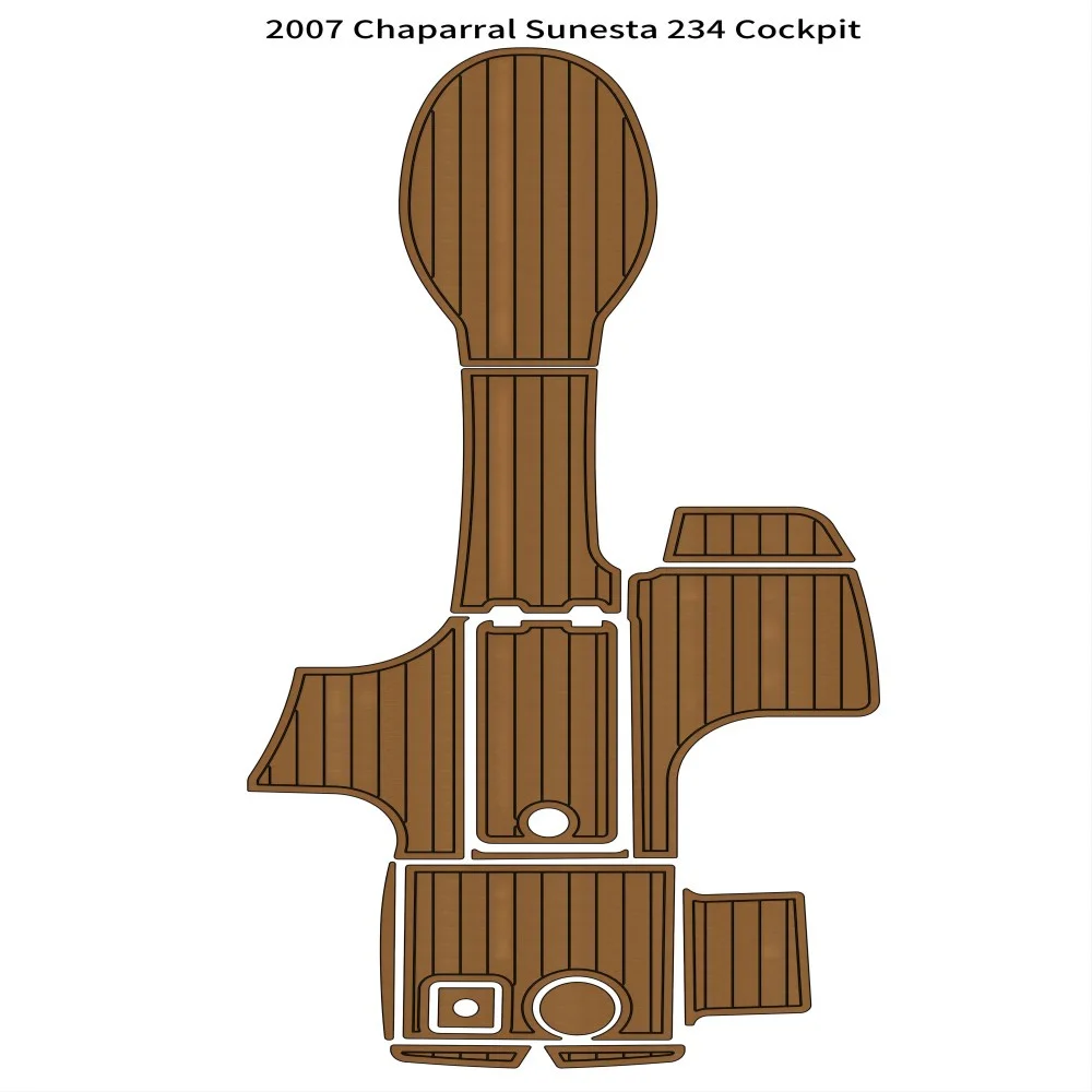 Cockpit Bow Boat EVA Foam Teak Deck Floor Pad Mat For 2007 Chaparral Sunesta 234