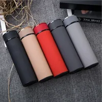 500ML New 304 Stainless Steel Straight Cup Rubber Paint Insulated Cup Men's Business Tea Cup Gift Water Bottle