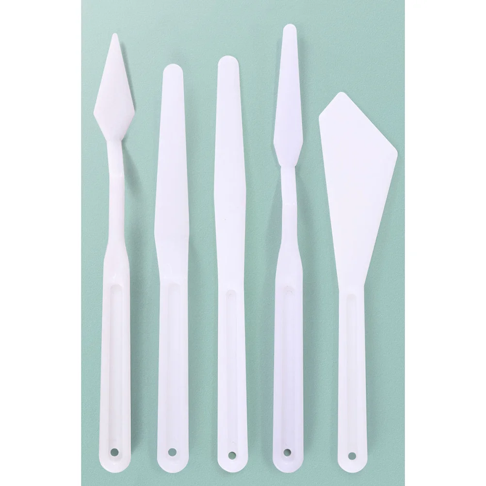 

25 pcs Plastic Spatula Set For Oil Painting Accessories Art Craft Work Spatula Palette Painting Tool Art Supplies