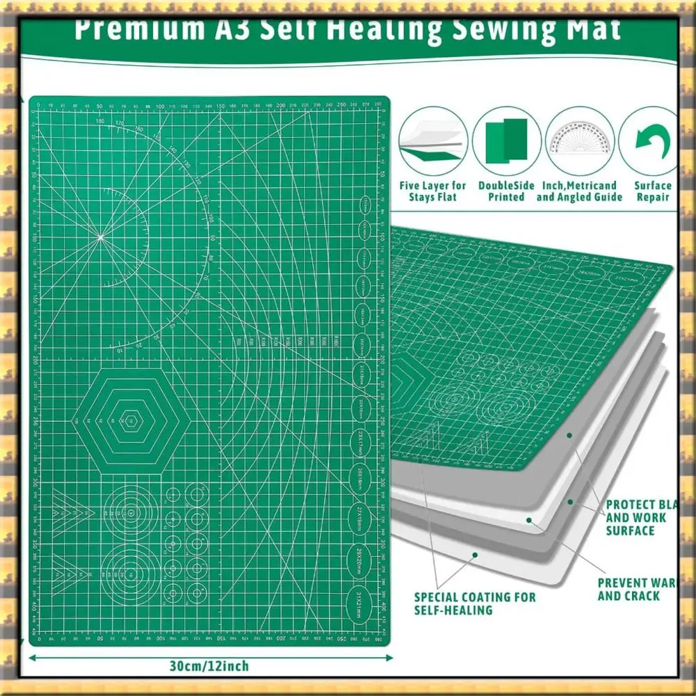 

^Прибытие, 5 упаковок самовосстанавливающихся ковриков для резки и набор ножей Exacto для поделок, скрапбукинга и стеганого рабочего коврика