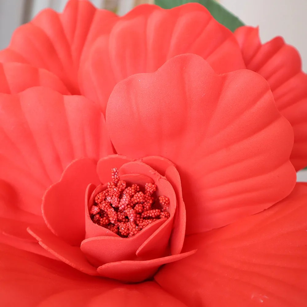 60cm PE Künstliche Pfingstrose Riesige Schaumrosen-Blume Schaufenster-Dekoration für Hochzeits-Hintergrund-Dekoration PE Pfingstrosen-Blume – Detail 9