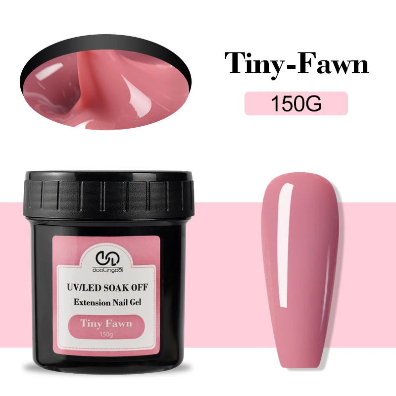 LED & UV Aufbaugel - 150g Nagelverlängerung für Professionelle Salons, Gel-Builder für Nägel, Hartgel für DIY Nagelkunst-Zubehör