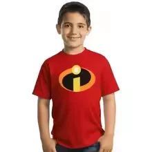 Hot Toys 2026 Summer Incredibles Logo Symbol Costume Kids Adults Unisex Printed T-Shirt Fashion COTTON FamilyMatching Tops