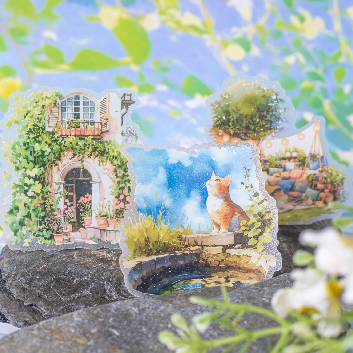 

10pcs Kawaii Stationery Stickers Garden Life Vignette Junk Journal Diary Planner Decorative Mobile Sticker Scrapbooking