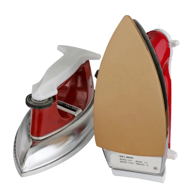 700W/1000W Hot Iron With Wooden Veneer Dry Non Steam Iron Electric Iron 220V