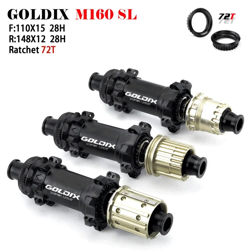 

GOLDIX M160 Super Light MTB BOOST Hub 6 Bolt Center Lock Disc 28H Ratchet 72T Mountain XD Class Bike Hub for SHIMANO 11 12 Speed